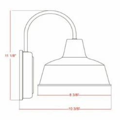Cheap ⌛ 7 - 12 In. Design House 579359 Mason Indoor/Outdoor Wall Light - White 🛒 -Trans Globe Shop detail2DHIC607