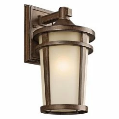 Top 10 🔥 13 - 18 In. Kichler Atwood 490 Outdoor Wall Lantern - Brown Stone 😀 -Trans Globe Shop detail2KIC2887