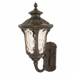 Discount ✨ Livex Lighting 13 - 18 In. Livex Oxford 765 Outdoor Uplight Wall Lantern - Imperial Bronze 🥰 -Trans Globe Shop detail2LXL1151