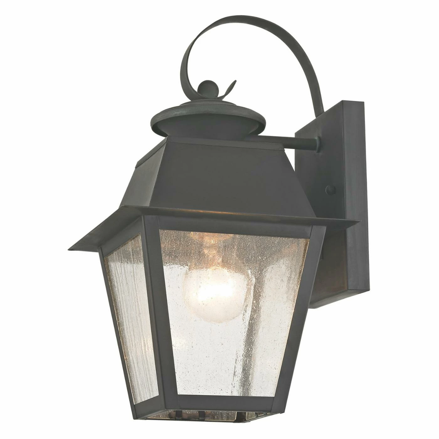 Budget 🎁 Livex Lighting 7 - 12 In. Livex Mansfield 2162-61 1-Light Outdoor Wall Lantern In Charcoal 🌟 6 Budget 🎁 Livex Lighting 7 - 12 In. Livex Mansfield 2162-61 1-Light Outdoor Wall Lantern In Charcoal 🌟 - Image 4