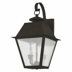 Best reviews of 🔔 Livex Lighting 13 - 18 In. Livex Mansfield 2165-07 2-Light Outdoor Wall Lantern In Bronze ⭐ -Trans Globe Shop detail2LXL1457