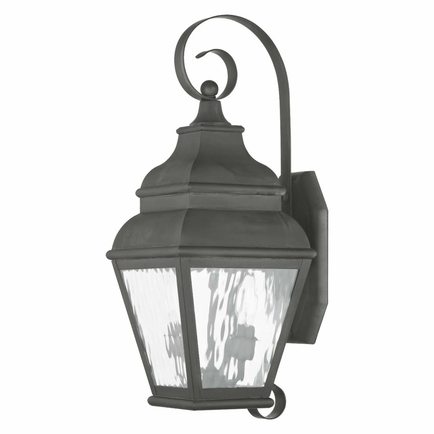 Coupon ⭐ Livex Lighting 19 - 24 In. Livex Exeter 2602-61 2-Light Outdoor Wall Lantern In Charcoal ❤️ 6 Coupon ⭐ Livex Lighting 19 - 24 In. Livex Exeter 2602-61 2-Light Outdoor Wall Lantern In Charcoal ❤️ - Image 4