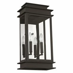 Hot Sale 🥰 Livex Lighting 19 - 24 In. Livex Princeton 2018-07 Outdoor Wall Lantern 💯 -Trans Globe Shop detail2LXL384