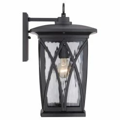 Promo ⌛ 13 - 18 In. Quoizel Grover GVR8410K Outdoor Wall Lantern 🧨 -Trans Globe Shop detail2QUO2210