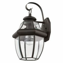 Cheapest 🧨 Livex Lighting 13 - 18 In. Livex Monterey 2151-07 Outdoor Wall Lantern - 13H In. Bronze 🌟 -Trans Globe Shop detail3LXL004