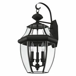 Top 10 👍 Livex Lighting 19 - 24 In. Livex Monterey 2351-04 Outdoor Wall Lantern - 22.5H In. Black ⌛ -Trans Globe Shop detail3LXL007