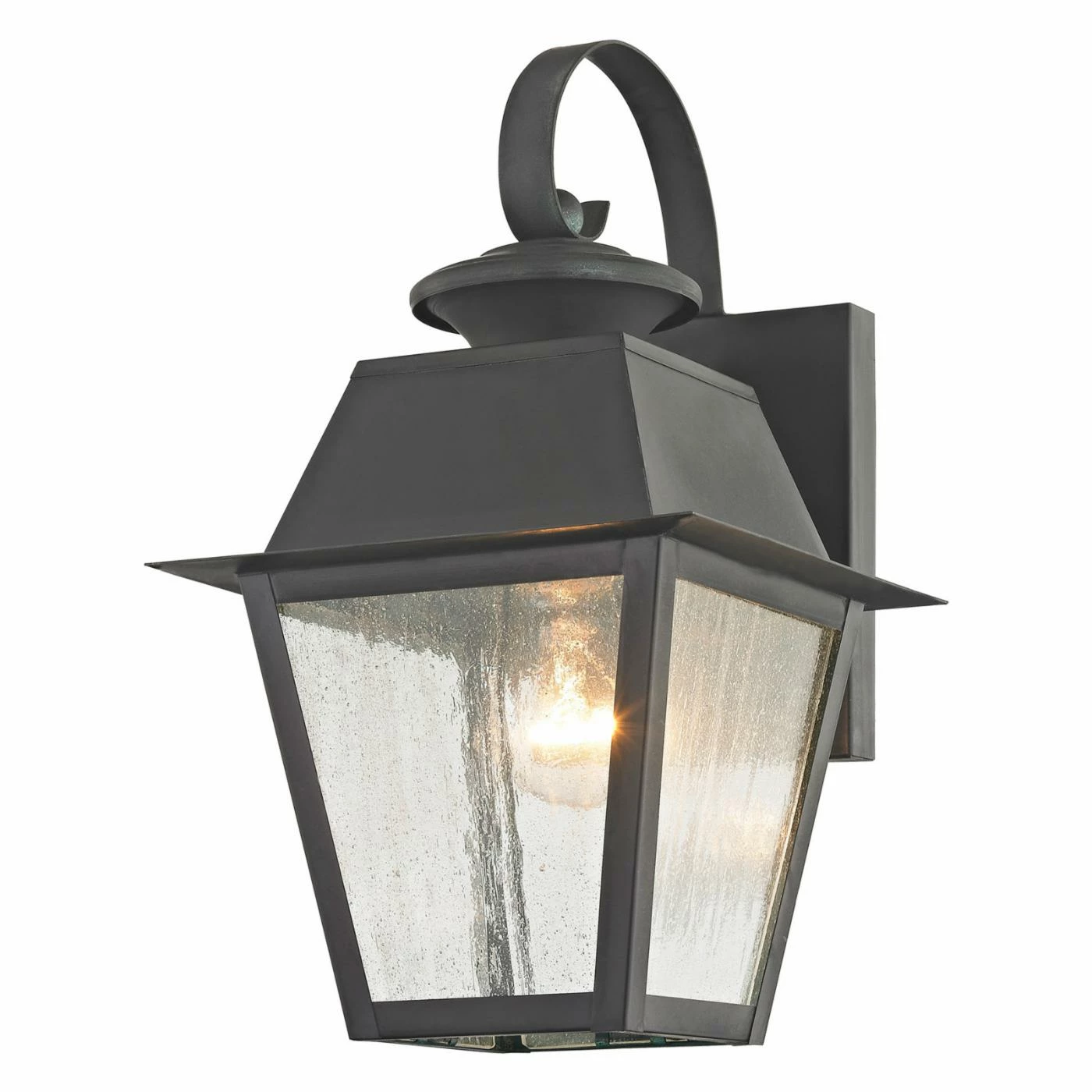 Budget 🎁 Livex Lighting 7 - 12 In. Livex Mansfield 2162-61 1-Light Outdoor Wall Lantern In Charcoal 🌟 8 Budget 🎁 Livex Lighting 7 - 12 In. Livex Mansfield 2162-61 1-Light Outdoor Wall Lantern In Charcoal 🌟 - Image 6