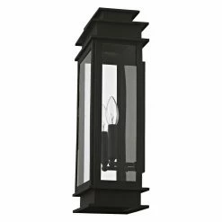 Best Sale ✨ 19 - 24 In. Livex Lighting Princeton 2018 Outdoor Wall Lantern 👍 -Trans Globe Shop detail3LXL3008
