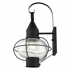 New 🌟 Livex Lighting 19 - 24 In. Livex Newburyport 26904 Outdoor Wall Lantern ⭐ -Trans Globe Shop detail3LXL3017