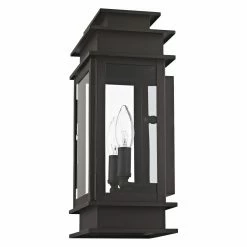 Discount ⭐ Livex Lighting 13 - 18 In. Livex Princeton 2014 Outdoor Wall Lantern Bronze 14H In. ⌛ 13 Discount ⭐ Livex Lighting 13 - 18 In. Livex Princeton 2014 Outdoor Wall Lantern Bronze 14H In. ⌛ -Trans Globe Shop detail3LXL486