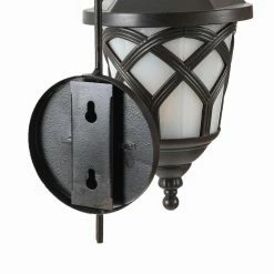 Budget 😀 7 - 12 In. LuxenHome Solar Sconces - Set Of 2 🤩 -Trans Globe Shop detail4WINH063