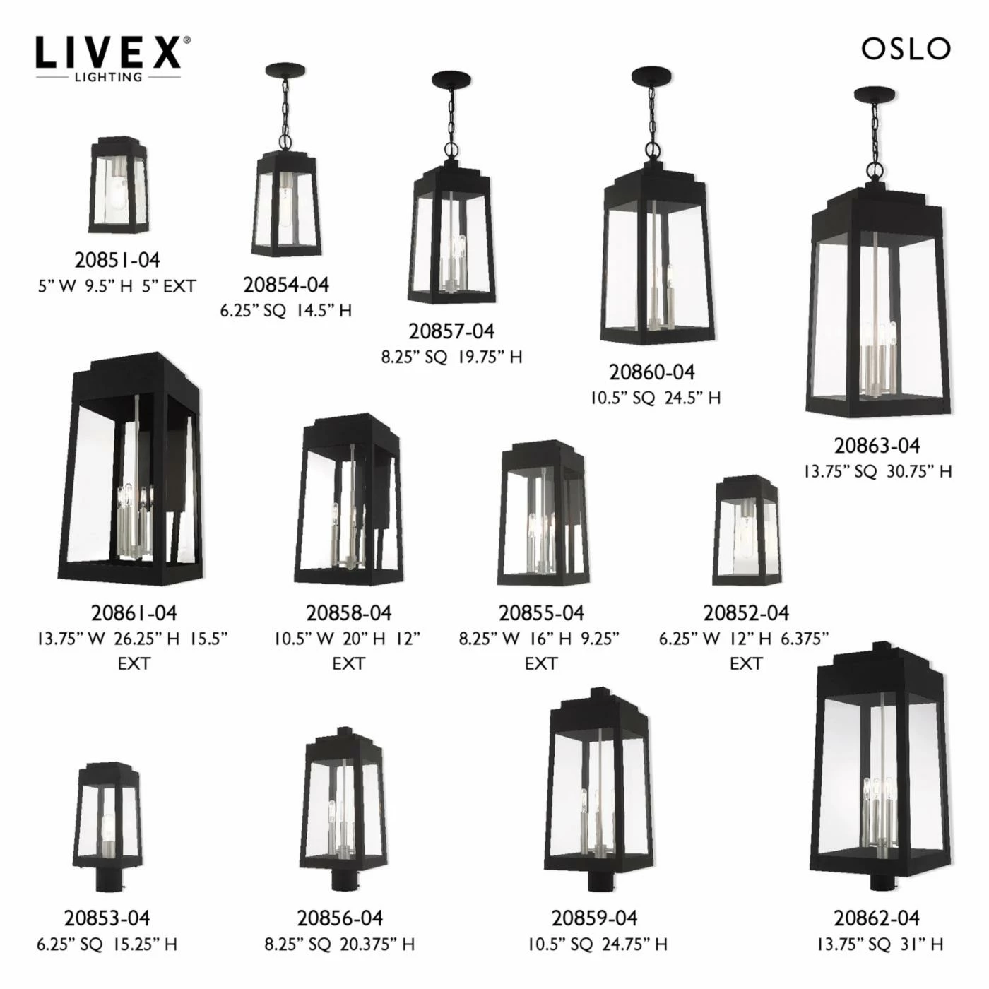 Brand new 💯 7 - 12 In. Livex Lighting Oslo 2085 Outdoor Wall Light 🤩 10 Brand new 💯 7 - 12 In. Livex Lighting Oslo 2085 Outdoor Wall Light 🤩 - Image 8