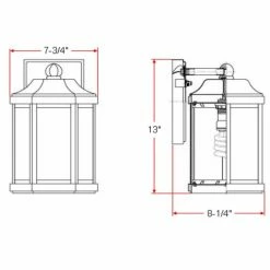 Promo 🛒 13 - 18 In. Design House Bennett 514992 Indoor/Outdoor Wall Light ✔️ -Trans Globe Shop detail7DHIC764