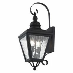 Best Pirce 🌟 19 - 24 In. Livex Lighting Cambridge 2031 Outdoor Wall Lantern 🎉 -Trans Globe Shop detail7LXL3063