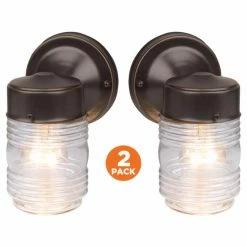 Best Pirce 🤩 7 - 12 In. Design House Jelly Jar 587311 Outdoor Wall Light - Set Of 2 🤩 11 Best Pirce 🤩 7 - 12 In. Design House Jelly Jar 587311 Outdoor Wall Light - Set Of 2 🤩 -Trans Globe Shop detailDHIC774
