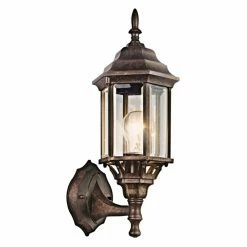 Cheapest ⌛ 13 - 18 In. Kichler Chesapeake 49255 Outdoor Wall Lantern ❤️ -Trans Globe Shop detailKIC2917