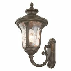Discount ✨ Livex Lighting 13 - 18 In. Livex Oxford 765 Outdoor Uplight Wall Lantern - Imperial Bronze 🥰 -Trans Globe Shop detailLXL1151