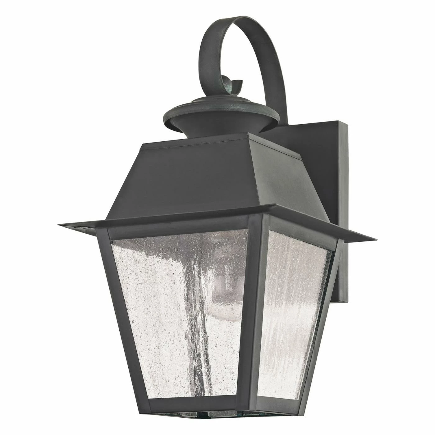 Budget 🎁 Livex Lighting 7 - 12 In. Livex Mansfield 2162-61 1-Light Outdoor Wall Lantern In Charcoal 🌟 5 Budget 🎁 Livex Lighting 7 - 12 In. Livex Mansfield 2162-61 1-Light Outdoor Wall Lantern In Charcoal 🌟 - Image 3