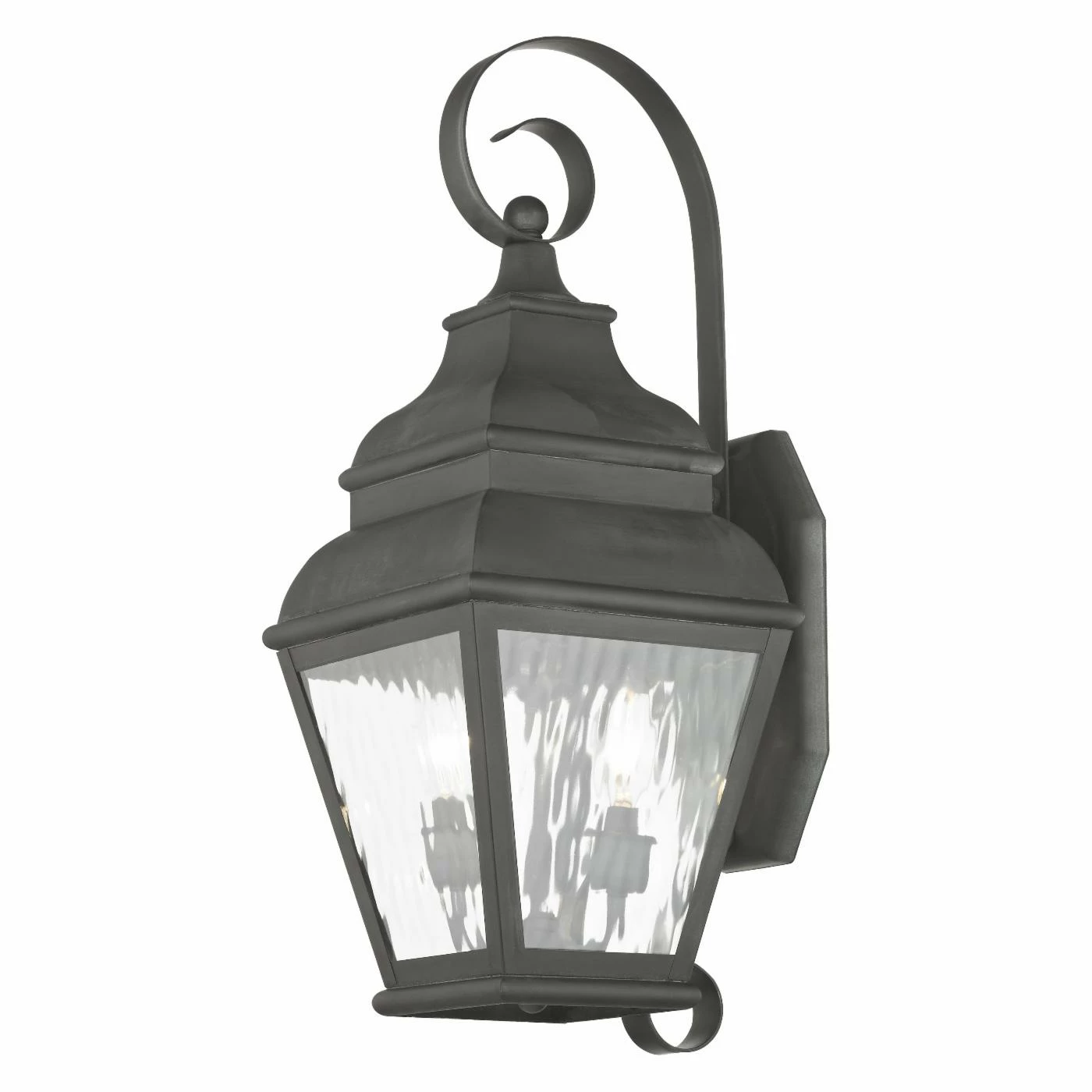 Coupon ⭐ Livex Lighting 19 - 24 In. Livex Exeter 2602-61 2-Light Outdoor Wall Lantern In Charcoal ❤️ 5 Coupon ⭐ Livex Lighting 19 - 24 In. Livex Exeter 2602-61 2-Light Outdoor Wall Lantern In Charcoal ❤️ - Image 3