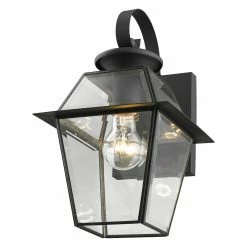 Deals ⌛ Livex Lighting 7 - 12 In. Livex Westover 2181-04 Wall Lantern - 12.5H In. Black 👍 -Trans Globe Shop detailLXL227