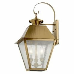 Flash Sale ✔️ 19 - 24 In. Livex Lighting Mansfield 2168 Outdoor Wall Lantern 😀 -Trans Globe Shop detailLXL3073