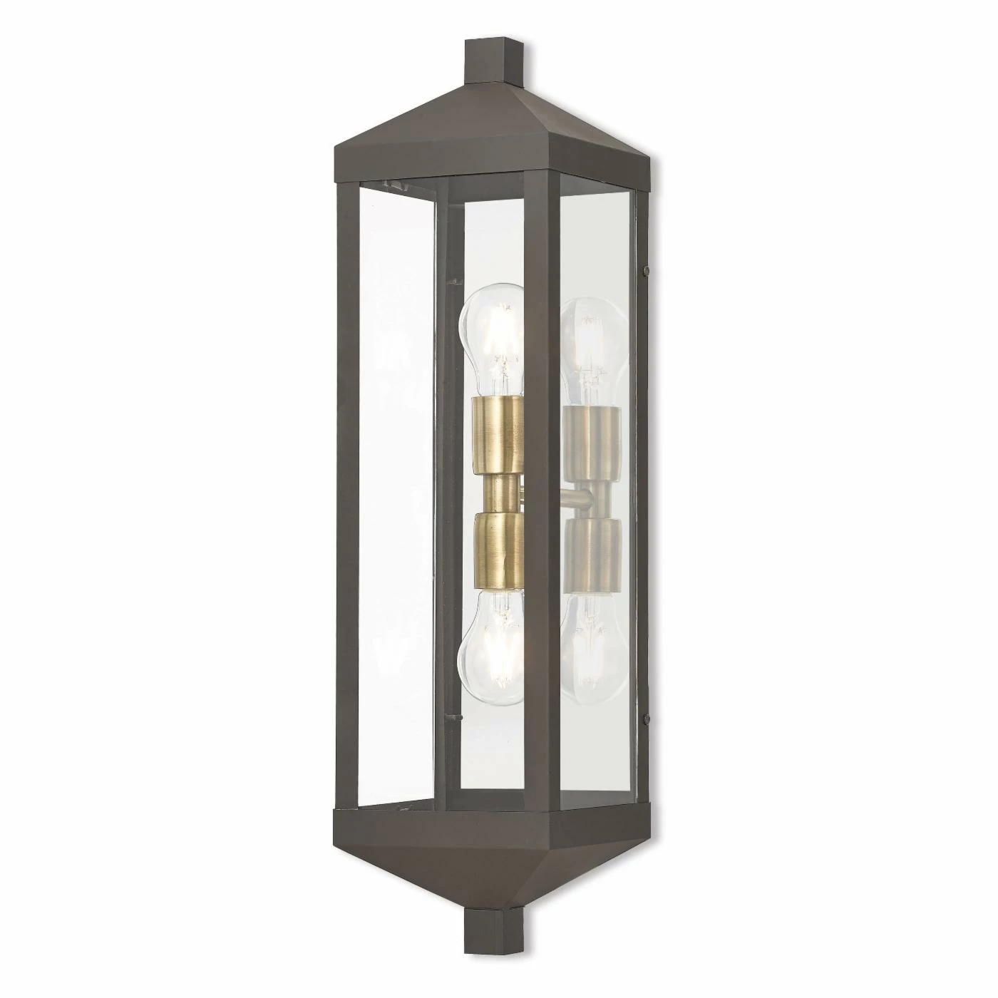 Wholesale š 19 - 24 In. Livex Lighting Nyack 20583 2 Light Outdoor Wall Lantern š 5 Wholesale š 19 - 24 In. Livex Lighting Nyack 20583 2 Light Outdoor Wall Lantern š - Image 3