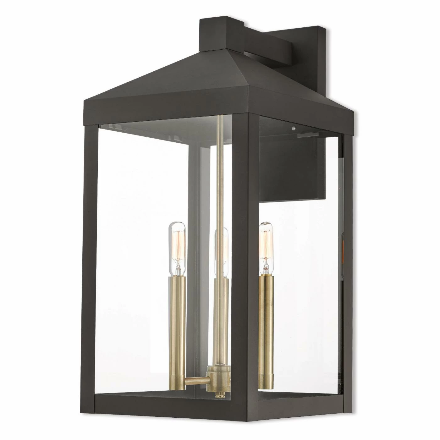 Buy ๐ 19 - 24 In. Livex Lighting Nyack 20585 3 Light Outdoor Wall Lantern โจ 5 Buy ๐ 19 - 24 In. Livex Lighting Nyack 20585 3 Light Outdoor Wall Lantern โจ - Image 3