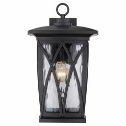 Promo ⌛ 13 - 18 In. Quoizel Grover GVR8410K Outdoor Wall Lantern 🧨 -Trans Globe Shop detailQUO2210