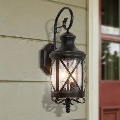 Hot Sale ⌛ 25 - 30 In. Yosemite Home Decor Lorenza 5364ORB Outdoor Sconce 🌟 -Trans Globe Shop detailYOSE1207
