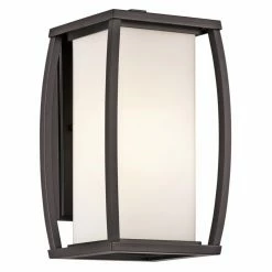 Flash Sale 👏 13 - 18 In. Kichler Bowen 4933 Outdoor Wall Lantern - Architectural Bronze ⌛ -Trans Globe Shop inuseKIC2923