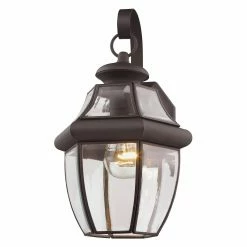 Cheapest 🧨 Livex Lighting 13 - 18 In. Livex Monterey 2151-07 Outdoor Wall Lantern - 13H In. Bronze 🌟 -Trans Globe Shop inuseLXL004