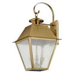 Flash Sale ✔️ 19 - 24 In. Livex Lighting Mansfield 2168 Outdoor Wall Lantern 😀 -Trans Globe Shop inuseLXL3073