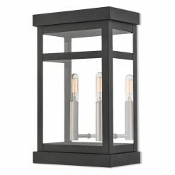 New ❤️ 13 - 18 In. Livex Lighting Hopewell 20705 2 Light Outdoor Wall Lantern 👏 -Trans Globe Shop inuseLXL3265