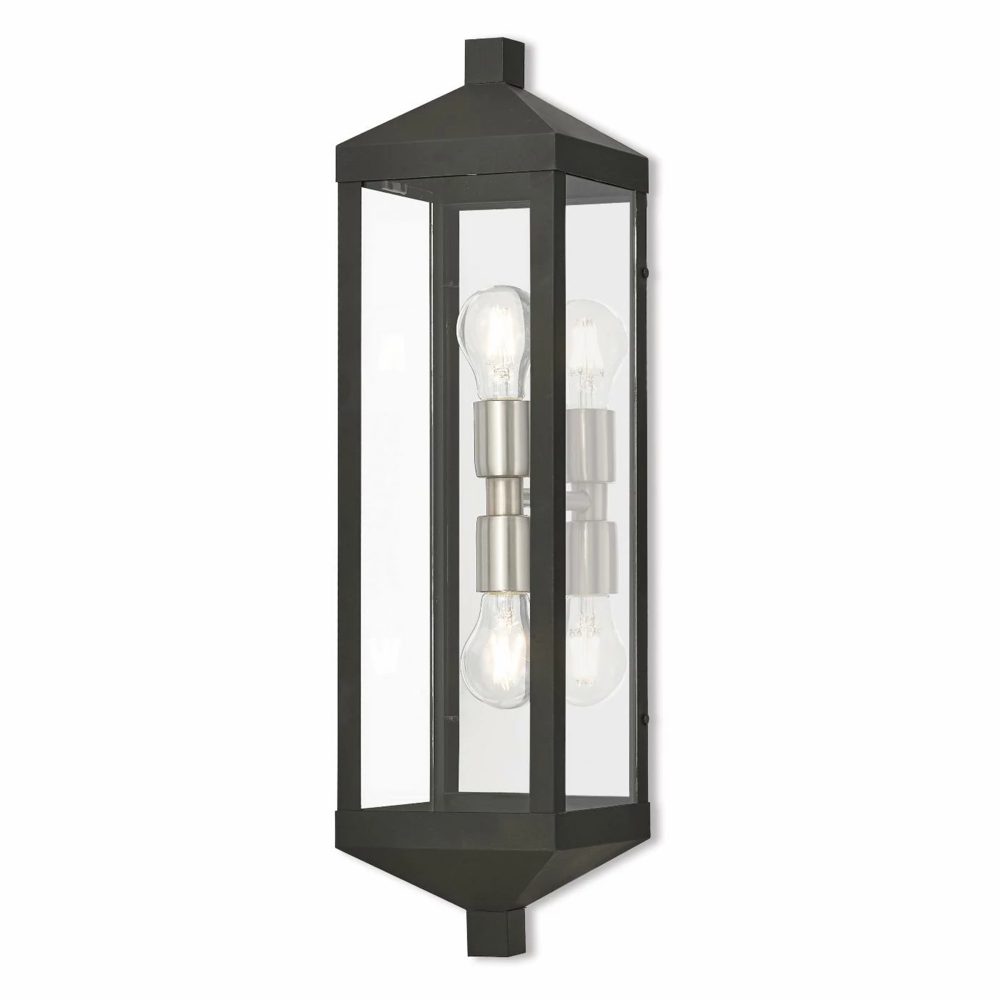 Wholesale š 19 - 24 In. Livex Lighting Nyack 20583 2 Light Outdoor Wall Lantern š 4 Wholesale š 19 - 24 In. Livex Lighting Nyack 20583 2 Light Outdoor Wall Lantern š - Image 2
