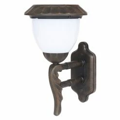 Buy 🤩 7 - 12 In. LuxenHome Sconce Hurricane Lantern Solar Light 🛒 -Trans Globe Shop inuseWINH074