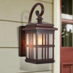 Cheapest 👍 13 - 18 In. Yosemite Home Decor Granite Ridge 4231SDIBR Outdoor Wall Sconce ⭐ -Trans Globe Shop inuseYOSE1198