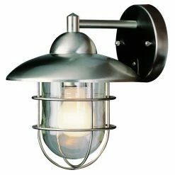 Buy ✔️ Trans Globe Lighting 7 - 12 In. Trans Globe Coastal 4370 Stainless Steel Coach Medium Lantern - 8H In. ❤️