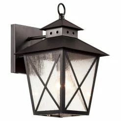 Best Pirce 👍 Trans Globe Lighting 13 - 18 In. Trans Globe Chimney Vented 40171 Wall Lantern - Black - 13.25H In. 😍