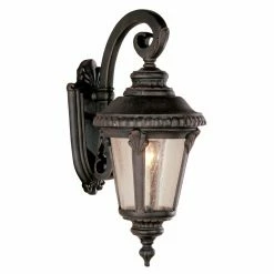 Outlet 🌟 Bel Air Lighting 19 - 24 In. Bel Air Saddle Rock Armed Outdoor Wall Light - 19H In. 🎁