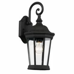 Discount 😍 13 - 18 In. Trans Globe Lighting Westfield 40400 BK Outdoor Wall Lantern 💯
