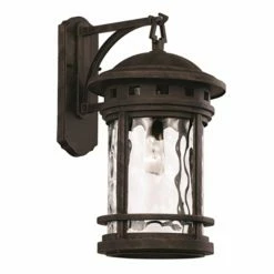 Best Pirce ✨ 19 - 24 In. Trans Globe Lighting Boardwalk 4037 Outdoor Wall Lantern With Water Glass 🧨