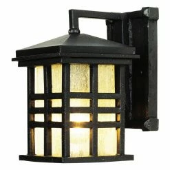 Brand new 🌟 Trans Globe Lighting 13 - 18 In. Trans Globe 4635 BK Coach Lantern - Black - 8W In. 🧨