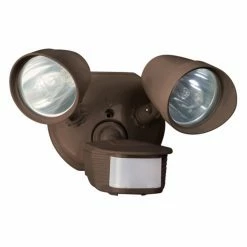 Cheap 👏 Up To 6 In. Designers Edge L6010 180-Degree Diecast Metal Twin Head Motion Activated Security Flood Light 😀