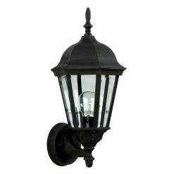 New ⭐ Armed Sconces Craftmade Straight Glass Z316 Outdoor Wall Light ⌛