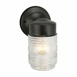 Discount 🥰 7 - 12 In. Design House Jelly Jar Indoor/Outdoor Wall Light 👍