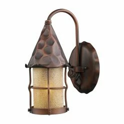 Best Pirce 🌟 13 - 18 In. ELK Lighting Rustica 1-Light Outdoor Wall Sconce 🔔