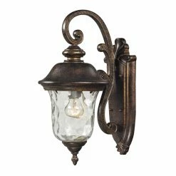 Brand new ⌛ 13 - 18 In. ELK Lighting Lafayette 45020/1 1-Light Outdoor Wall Sconce ❤️