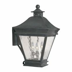 Promo 🎉 19 - 24 In. ELK Lighting Landings 5722-C 3-Light Outdoor Wall Sconce ❤️