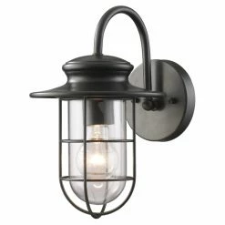 Best Sale 🔥 13 - 18 In. ELK Lighting Portside 4228 1-Light Outdoor Wall Sconce 💯