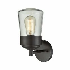 Wholesale 👍 7 - 12 In. ELK Lighting Mullen Gate 45116/1 1 Light Outdoor Wall Sconce ⭐